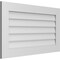 Ekena Millwork Vertical Surface Mount PVC Gable Vent: Non-Functional, w/3-1/2"W x 1"H, Standard Frame, 38"W x 22"H GVPVE38X2201SN - alternate 4
